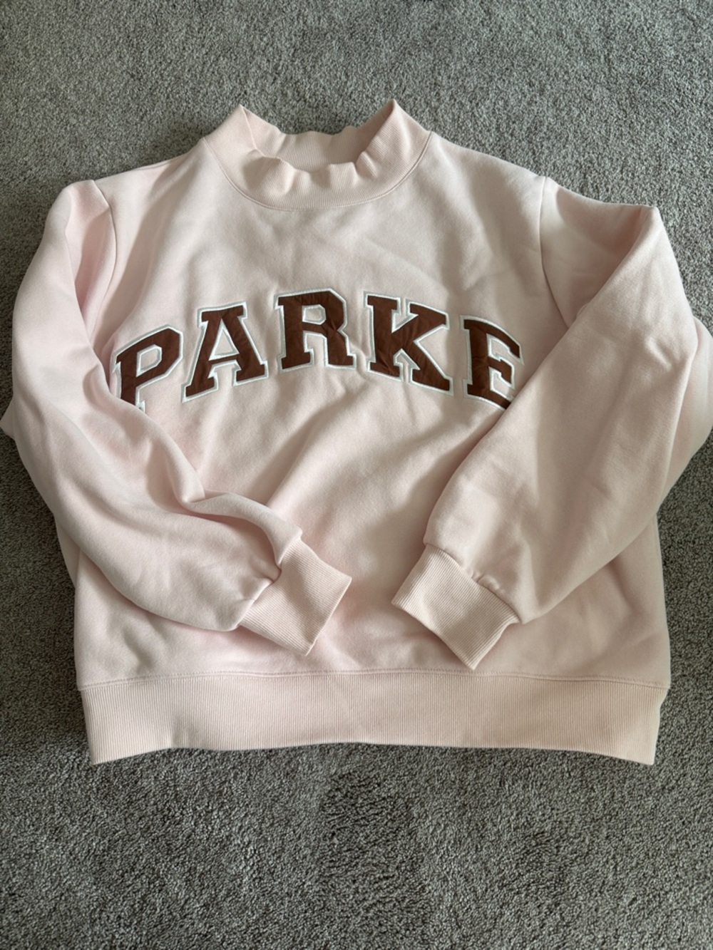 Parke Brown and Pink Mockneck